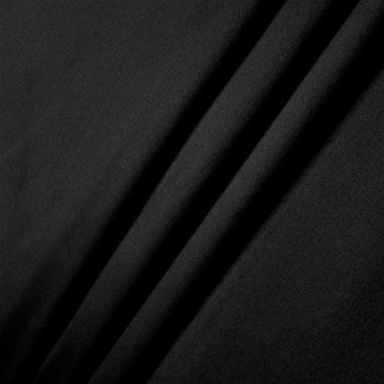 Black Stretch L'Amour Satin Fabric