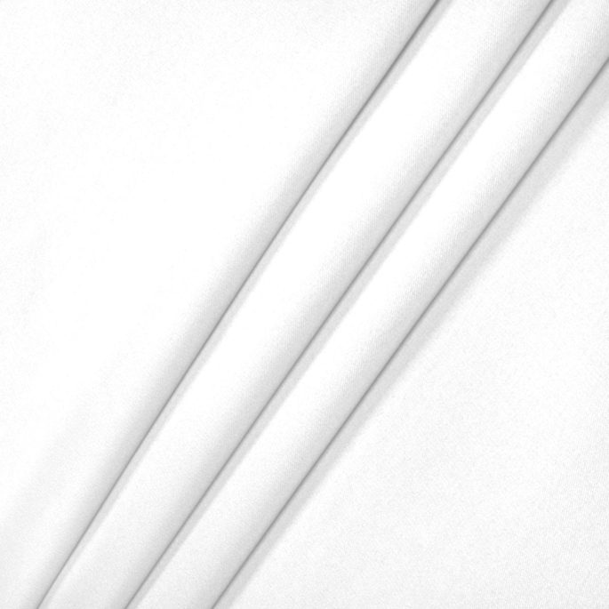 White Stretch L'Amour Satin Fabric image 1 of 1