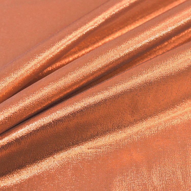  1 X Spandex Metallic Copper Fabric /60/ Sold by The