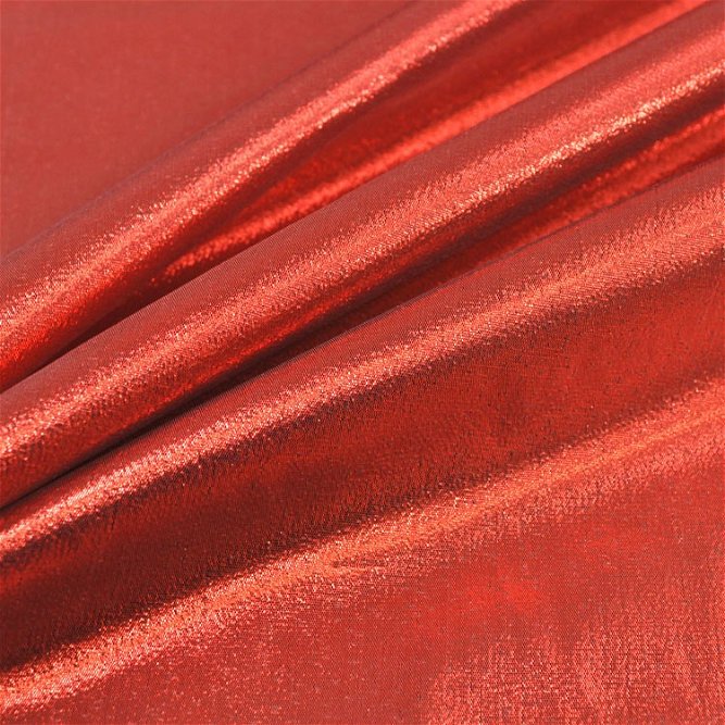 Red Lame Fabric