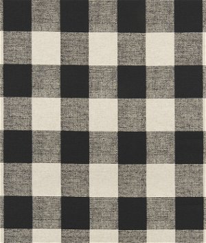 Premier Prints Anderson Black Linen Fabric