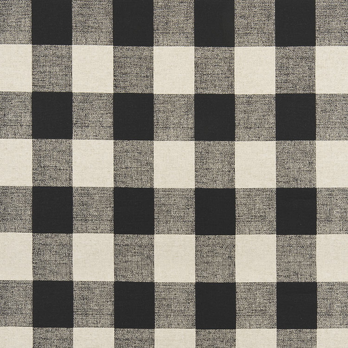 Premier Prints Anderson Black Linen Fabric image 1 of 2