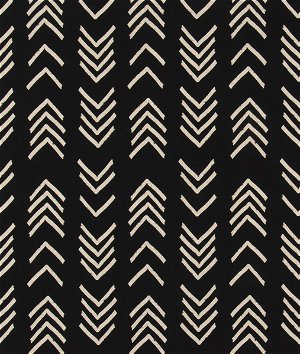 Premier Prints Bogolan Black Linen Fabric