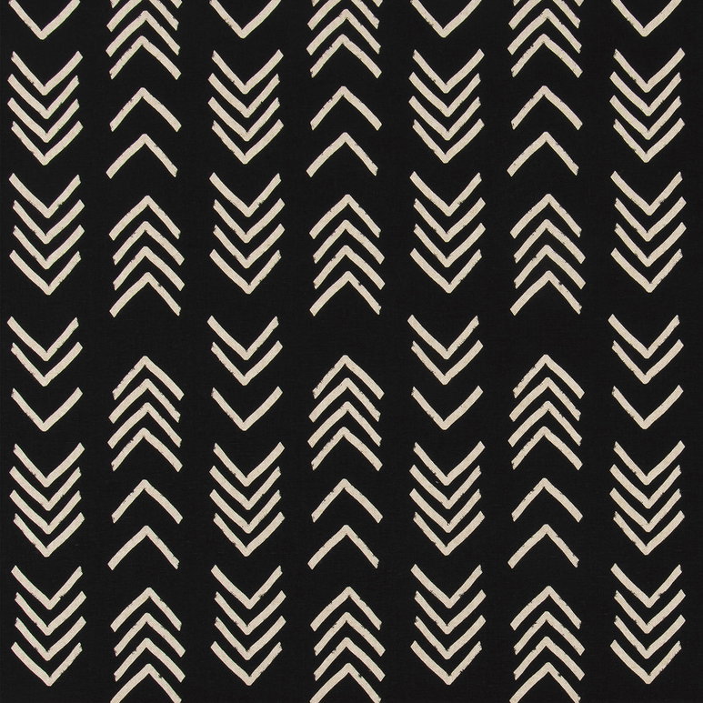 Premier Prints Bogolan Black Linen Fabric