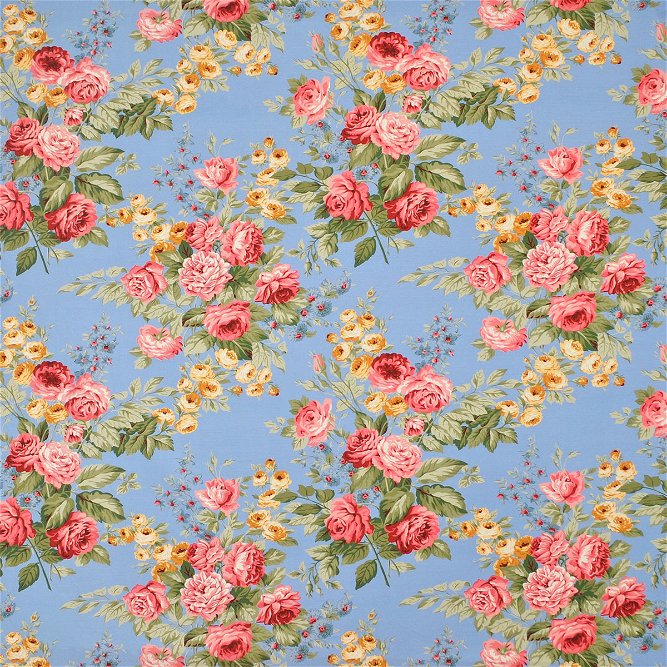 Ralph Lauren New Garden Harbor Floral Sky Fabric