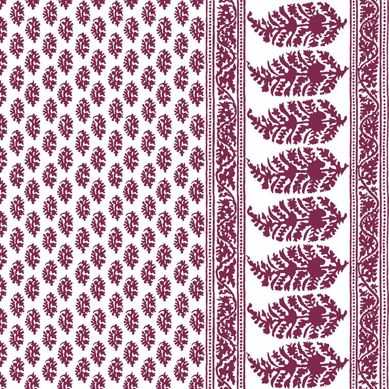 Gastón y Daniela Aravaquita Burdeos Fabric