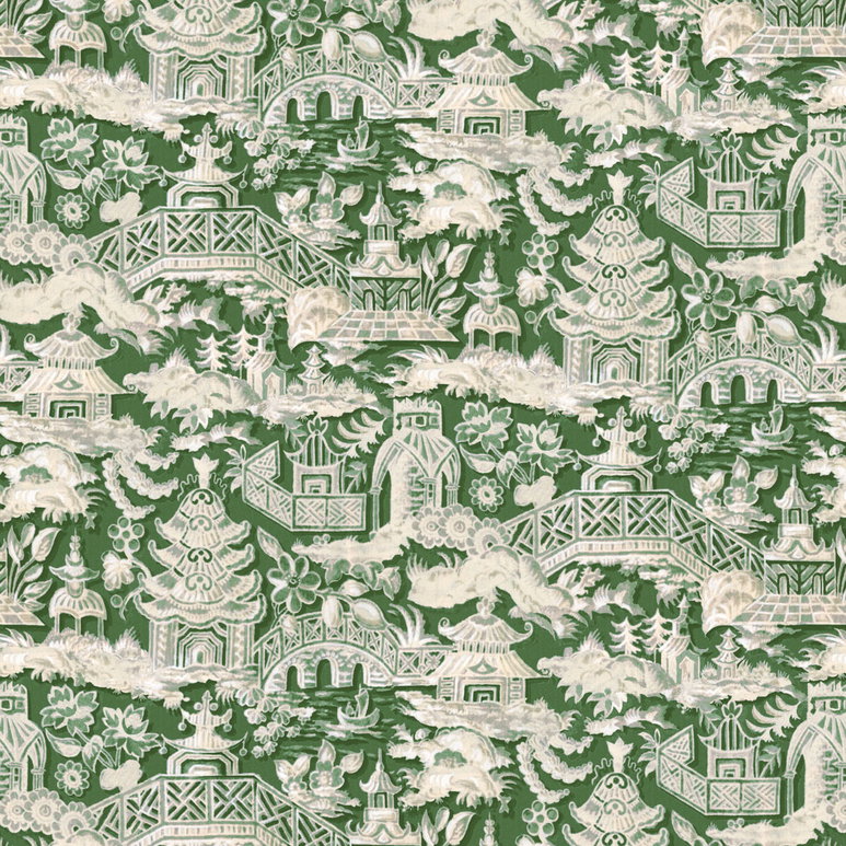 Gastón y Daniela Marta Verde Fabric