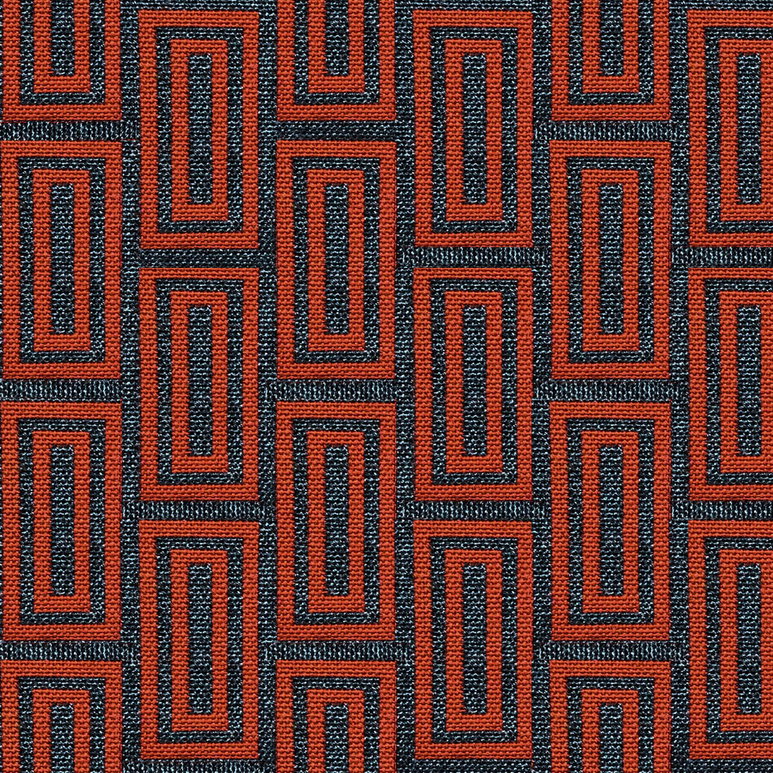 Gastón y Daniela Caleb Gris/Rojo Fabric