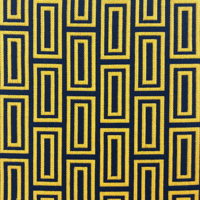 Gastón y Daniela Caleb Amarillo/Navy Fabric