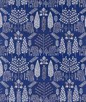 Gastón y Daniela Octubre Azul Fabric