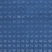 Gaston y Daniela Neon Azul Fabric