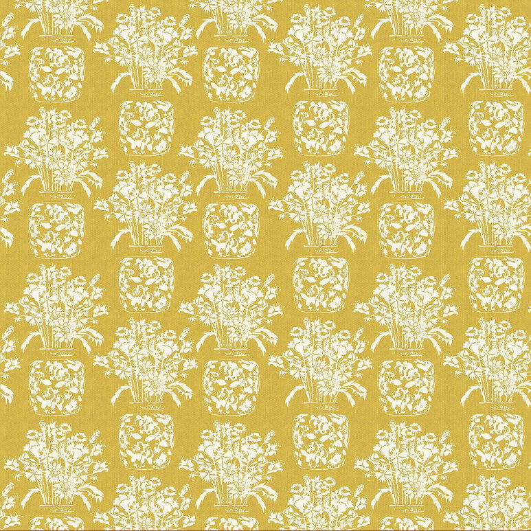 Gastón y Daniela Hora Espejo Amarillo Fabric