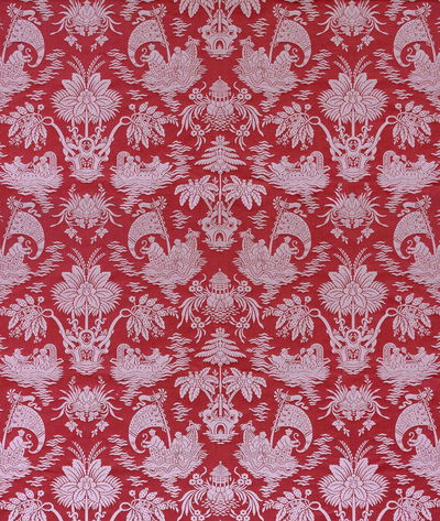 Gastón y Daniela Guangxu Rojo Fabric