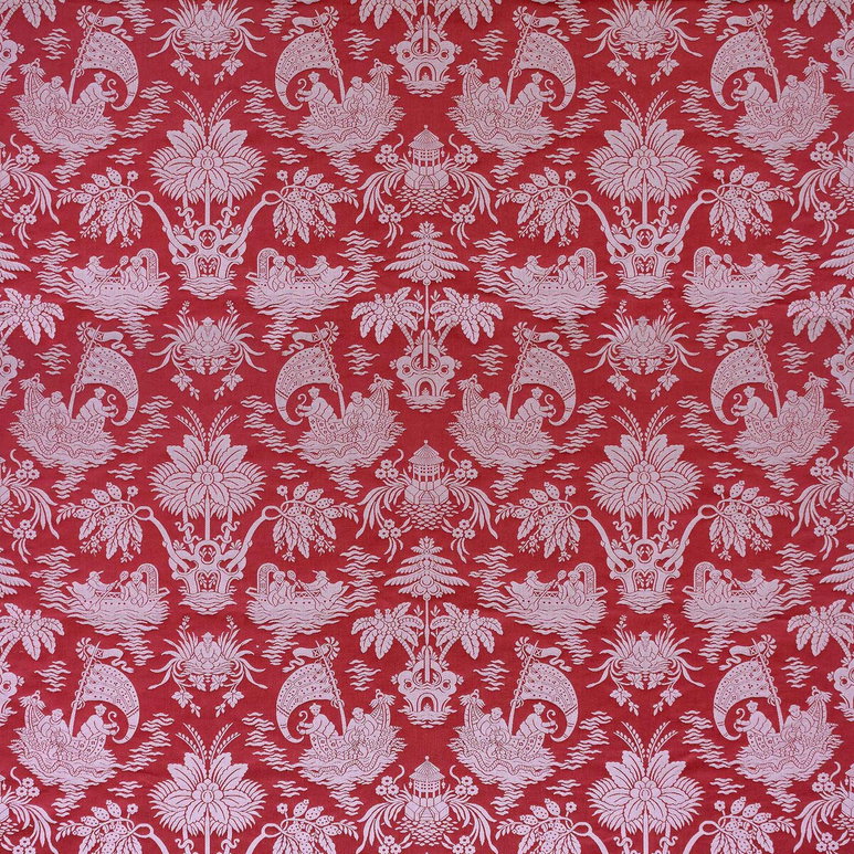 Gastón y Daniela Guangxu Rojo Fabric