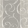 Seabrook Designs Notting Hill Gray & Metallic Silver Wallpaper - Image 1