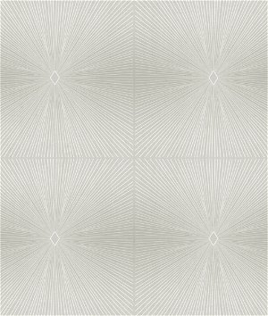 Seabrook Designs Melrose Gray & Off-White Wallpaper