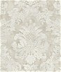 Seabrook Designs Hampstead Taupe & White Wallpaper