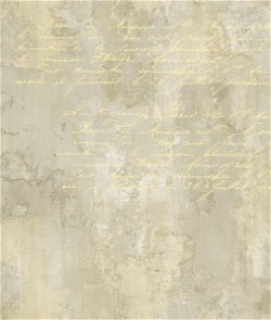 Seabrook Designs Hampstead Texture Tan & Metallic Gold Wallpaper