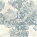 Seabrook Designs Lenox Hill Scenic Blue &amp; Off-White Wallpaper thumbnail image 1 of 2