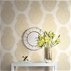 Seabrook Designs Peachtree Damask Gold & Off-White Wallpaper - Image 2