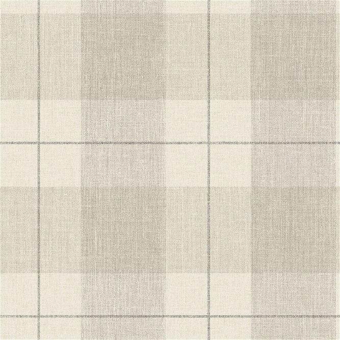 Seabrook Designs Newcastle Plaid Taupe &amp; Gray Wallpaper