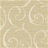 Seabrook Designs Notting Hill Scroll Tan & Off-White Wallpaper - Image 1
