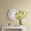 Seabrook Designs Notting Hill Scroll Tan & Off-White Wallpaper - Image 2