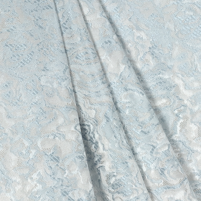 Le Krisel 118" Jacquard Cerulean Fabric image 2 of 2