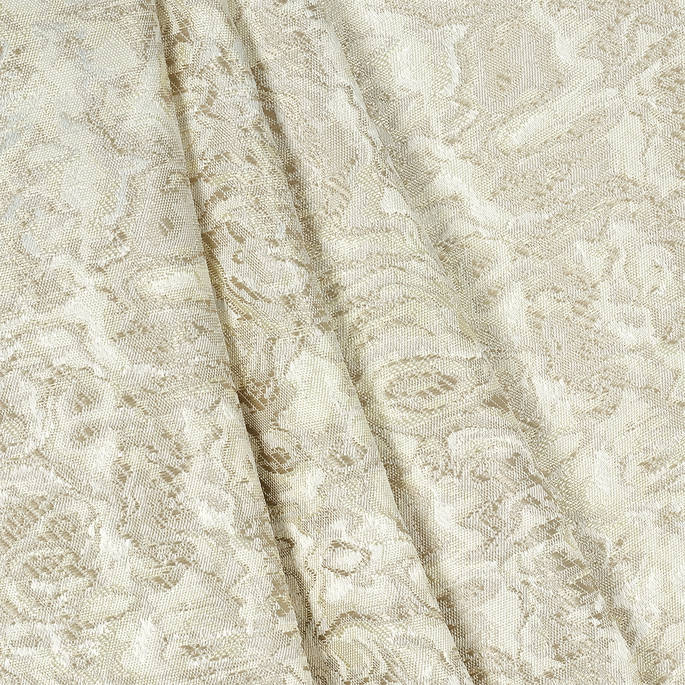Le Krisel 118" Jacquard Sand Fabric image 2 of 2