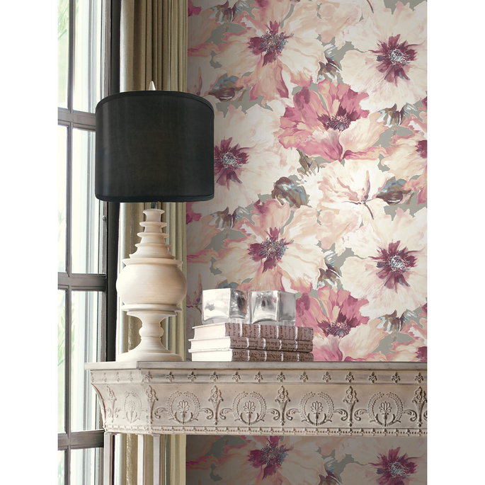 Seabrook Designs Cecita Blush &amp; Greige Wallpaper image 2 of 2