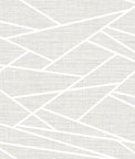 Seabrook Designs Cecita Puzzle Heather Gray & White Wallpaper
