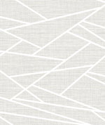 Seabrook Designs Cecita Puzzle Heather Gray & White Wallpaper