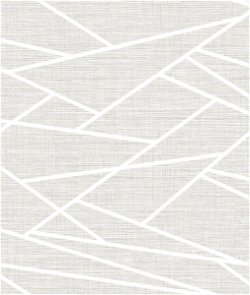 Seabrook Designs Cecita Puzzle Heather Gray & White Wallpaper