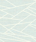 Seabrook Designs Cecita Puzzle Baby Blue & White Wallpaper