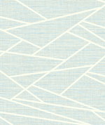 Seabrook Designs Cecita Puzzle Baby Blue & White Wallpaper