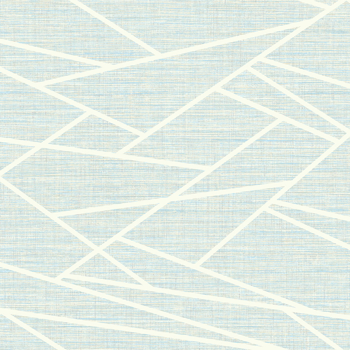 Seabrook Designs Cecita Puzzle Baby Blue &amp; White Wallpaper image 1 of 2