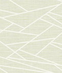 Seabrook Designs Cecita Puzzle Mint Green & White Wallpaper