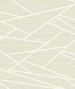 Seabrook Designs Cecita Puzzle Mint Green & White Wallpaper