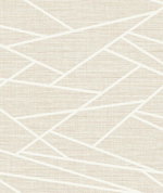 Seabrook Designs Cecita Puzzle Light Tan & White Wallpaper