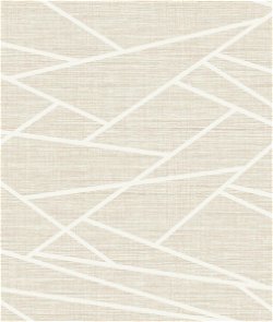 Seabrook Designs Cecita Puzzle Light Tan & White Wallpaper