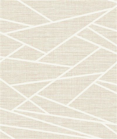 Seabrook Designs Cecita Puzzle Light Tan & White Wallpaper