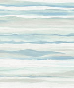 Seabrook Designs Kentmere Waves Sky Blue & Off-White Wallpaper