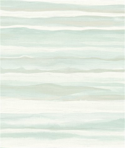Seabrook Designs Kentmere Waves Teal & Off-White Wallpaper