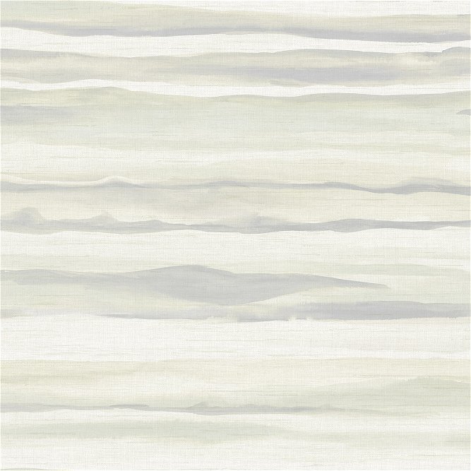 Seabrook Designs Kentmere Waves Light Greige &amp; Off-White Wallpaper