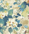Seabrook Designs Chambon Cerulean & Tan Wallpaper