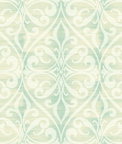 Seabrook Designs Chambon Ogee Seafoam & Linen Wallpaper