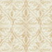 Seabrook Designs Chambon Ogee Pumpkin & Off-White Wallpaper