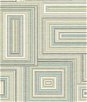 Seabrook Designs Attersee Squares Turquoise & Tan Wallpaper
