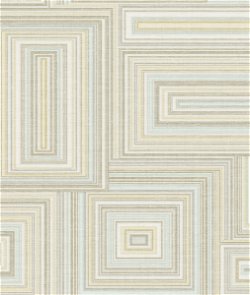 Seabrook Designs Attersee Squares Tan & Beige Wallpaper