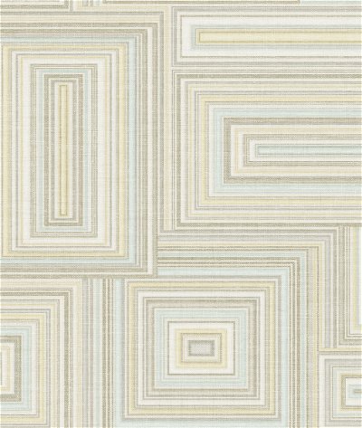 Seabrook Designs Attersee Squares Tan & Beige Wallpaper
